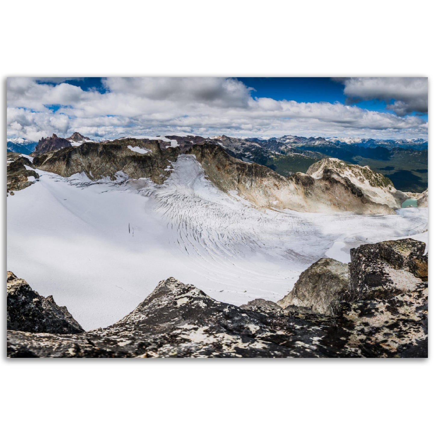 Brandywine Glacier, Mountain Lookout Panorama - Aluminum Print, Whistler, British Columbia, Canada