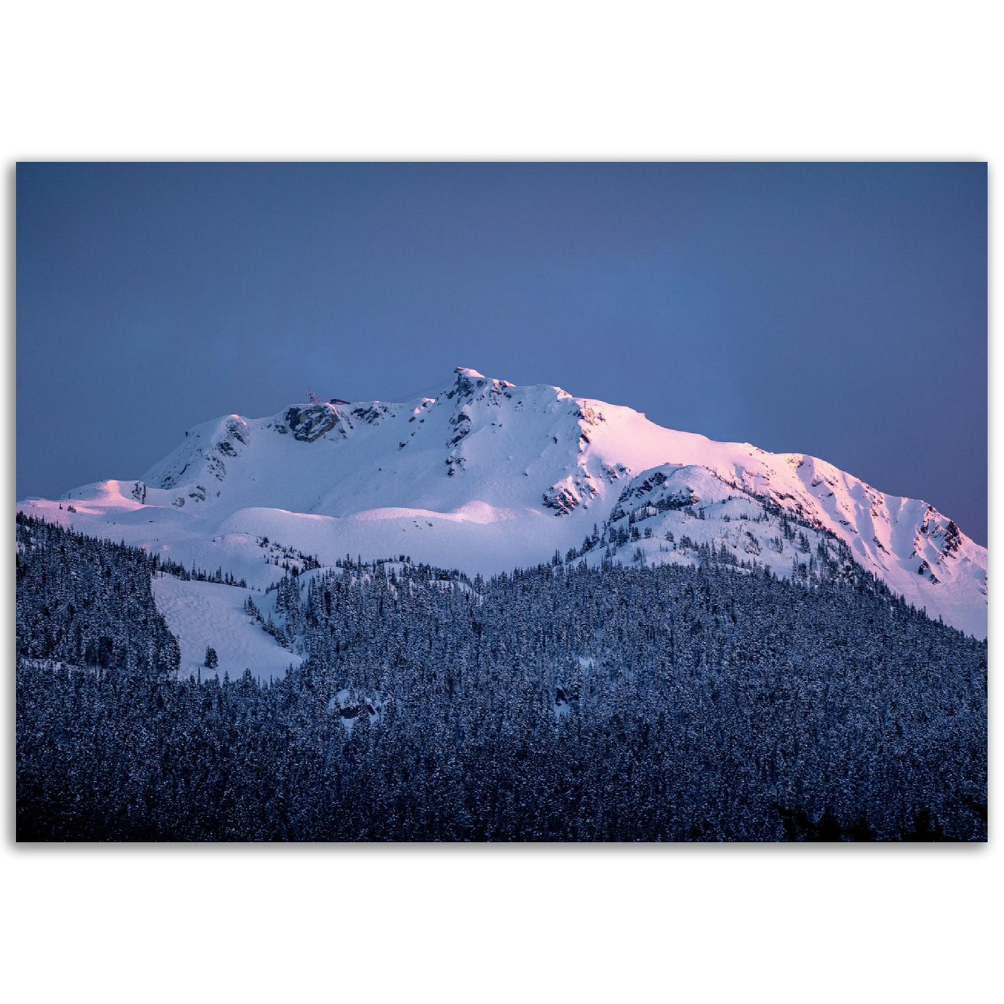 Whistler Peak Sunset Metal - Aluminum Print - British Columbia, Canada