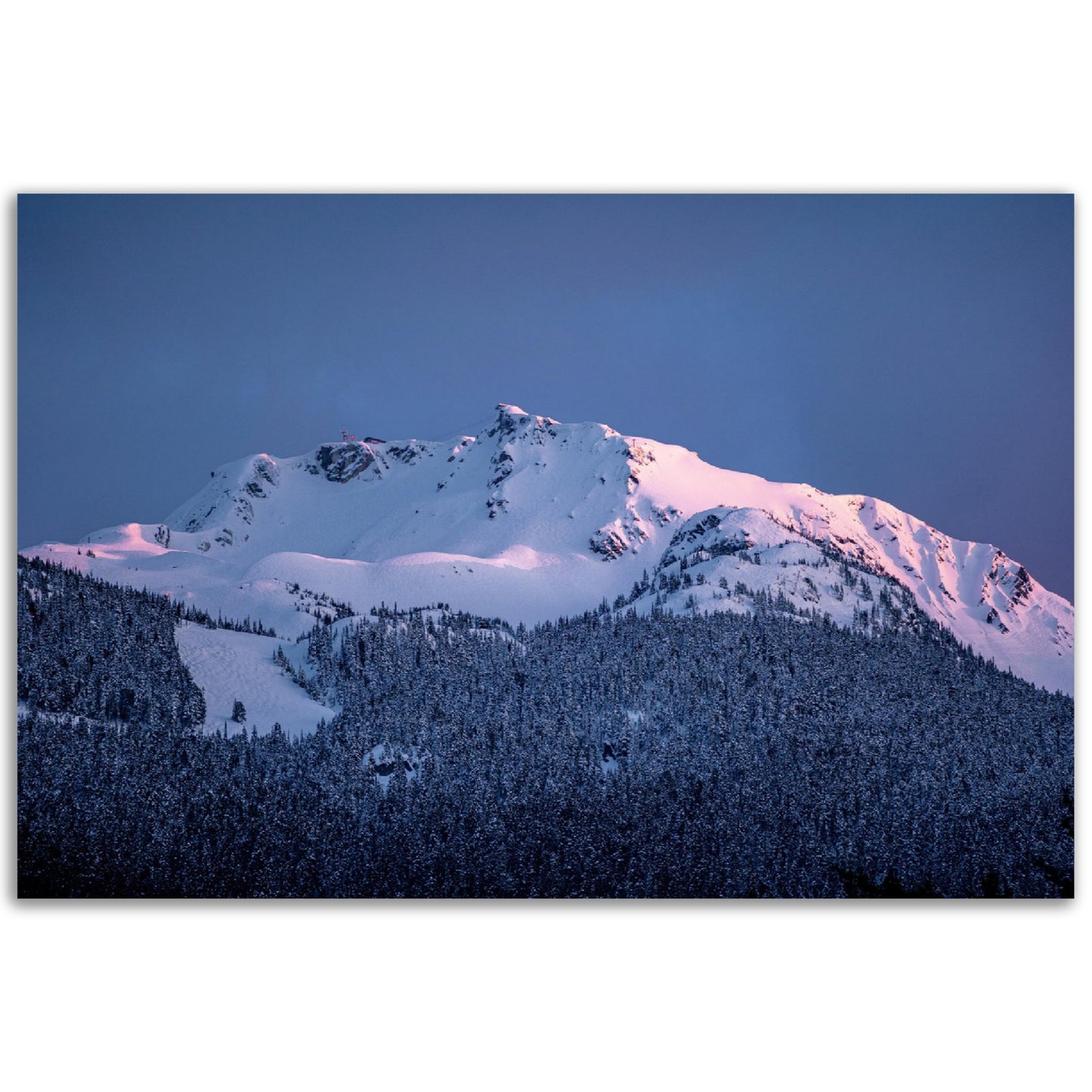 Whistler Peak Sunset Metal - Aluminum Print - British Columbia, Canada