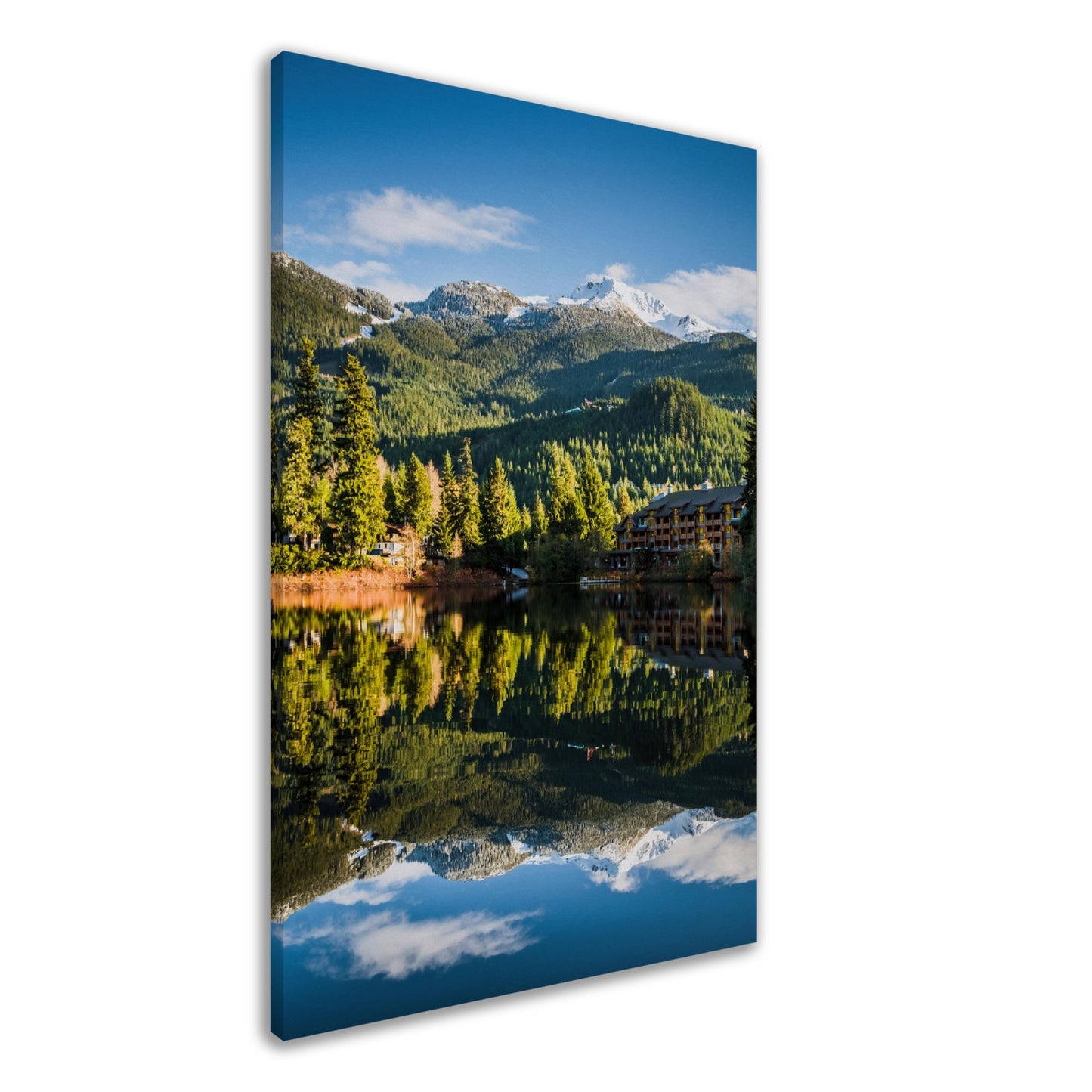 Nita Lake Reflection with Whistler Mountain Peak -  Canvas Print - British Columbia, Canada