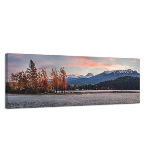 Sunrise at Rainbow Park in Whistler - Panoramic Canvas and Aluminum Print, British Columbia, Canada