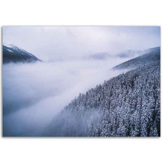 Peak 2 Peak Gondola View Aluminium / Metal Print - Whistler, BC - British Columbia, Canada