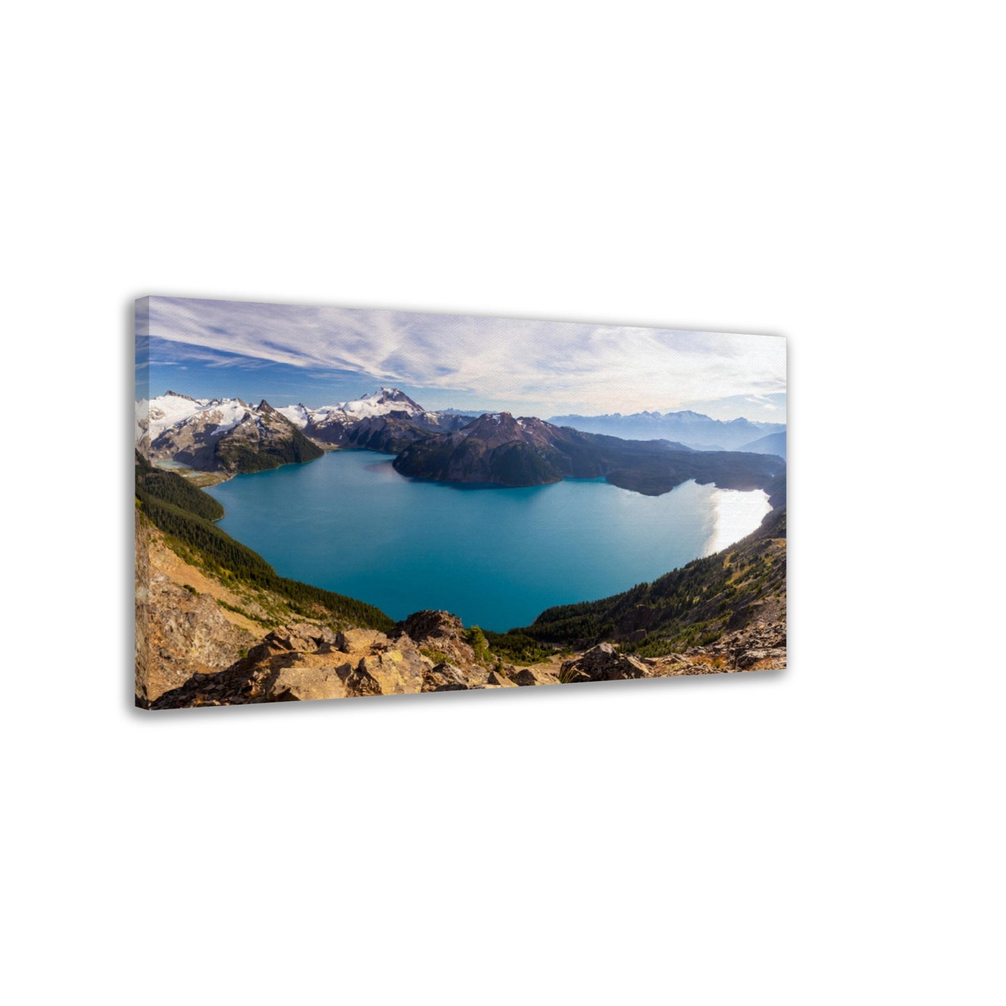 Panoramic View of Garibaldi Lake from Panorama Ridge - Canvas Print - British Columbia, Canada