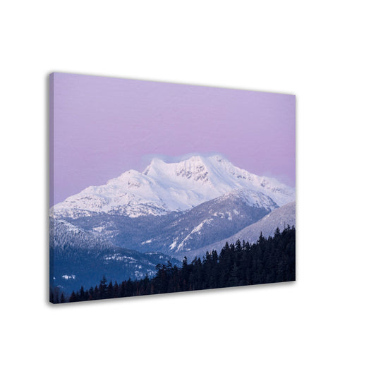 Mount Currie Sunset View from Alta Lake in Whistler, BC - Landscape Canvas Print - British Columbia, Canada