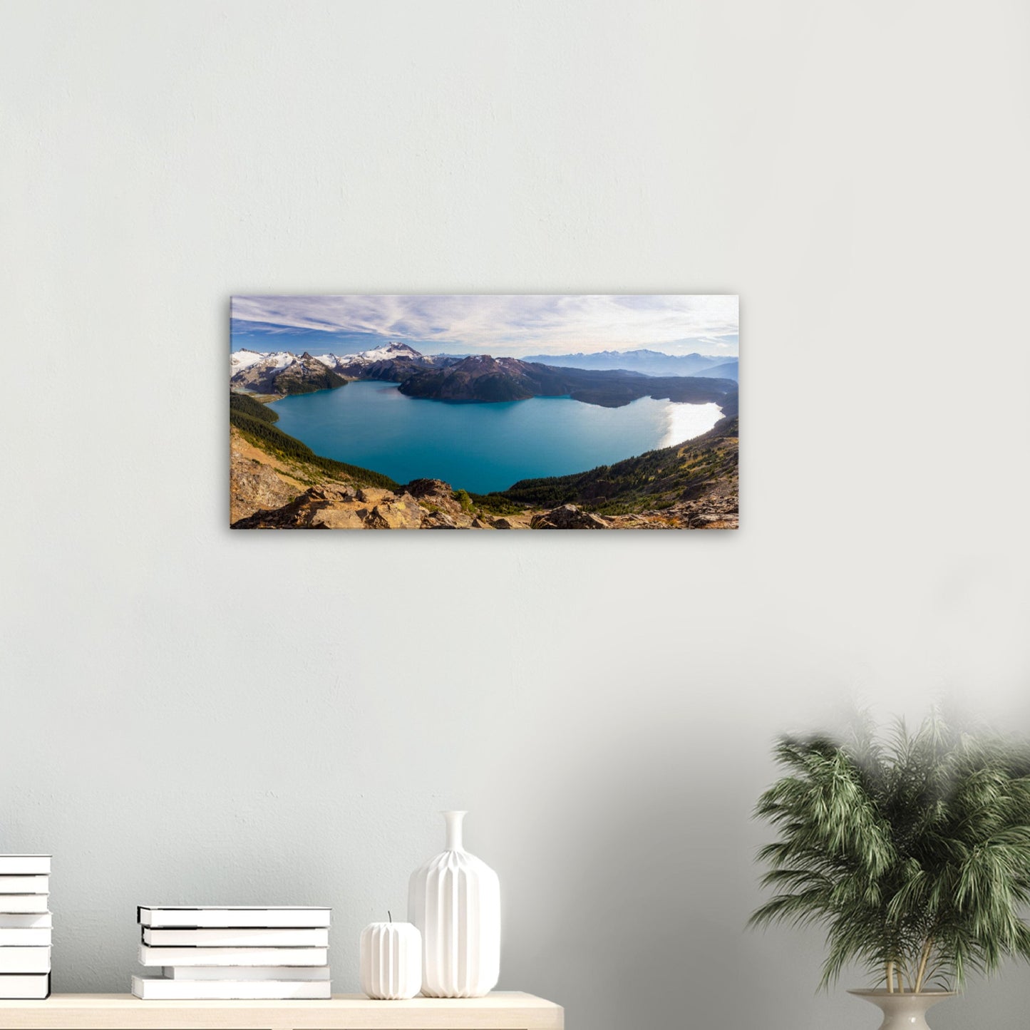 Panoramic View of Garibaldi Lake from Panorama Ridge - Canvas Print - British Columbia, Canada