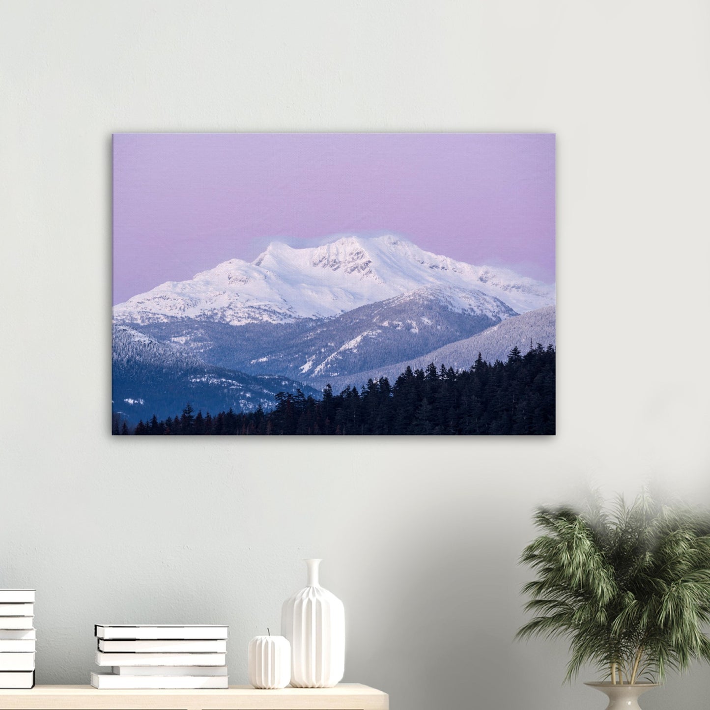Mount Currie Sunset View from Alta Lake in Whistler, BC - Landscape Canvas Print - British Columbia, Canada